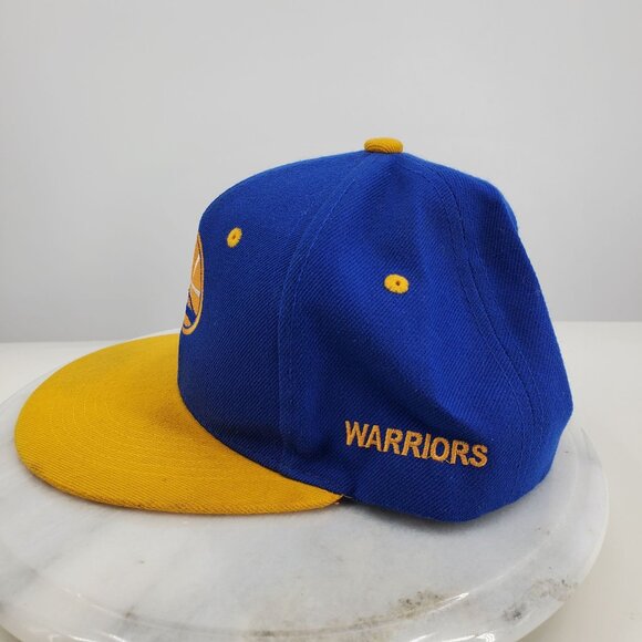 Golden State Warriors Blue and Yellow Men's Snapback NBA Hat Cap - Picture 2 of 13
